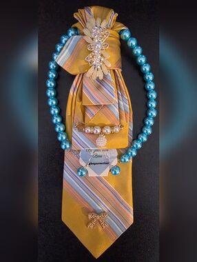 Necktie Necklace w/Chain & Pin (Some With Earrings) Pick 1 Tie $30 Or 2 For $50